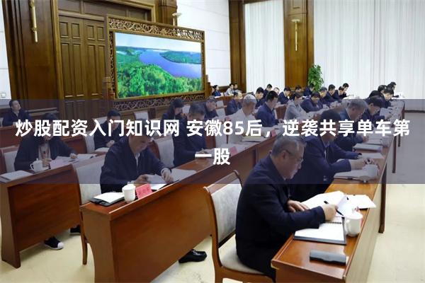 炒股配资入门知识网 安徽85后，逆袭共享单车第一股