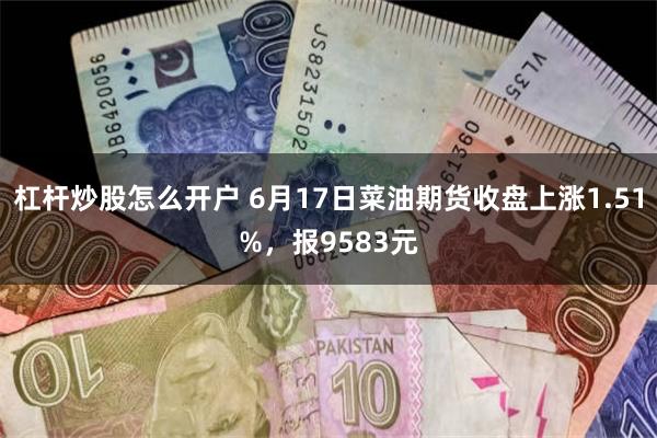 杠杆炒股怎么开户 6月17日菜油期货收盘上涨1.51%，报9583元